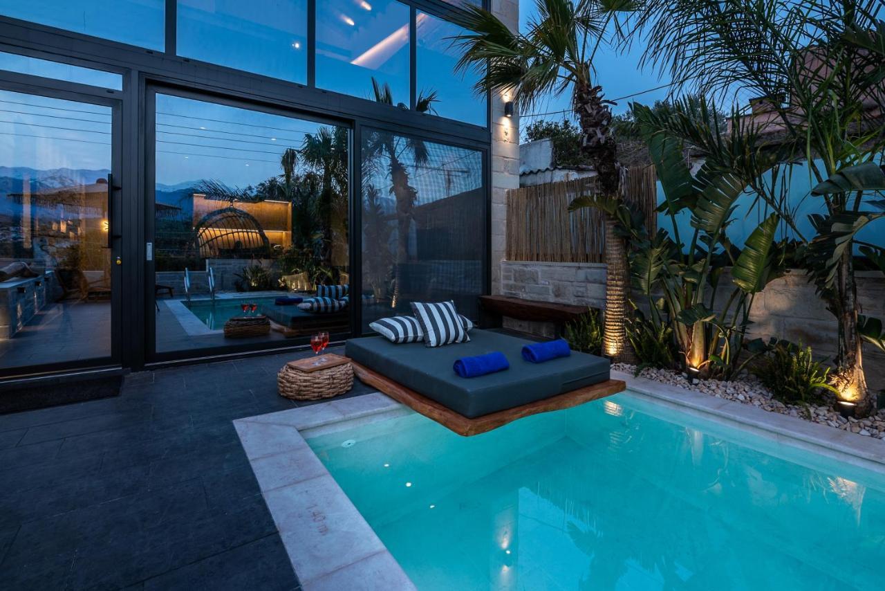 Villa Armenus, Private Pool, Garden, Bbq Chrissi Akti Chania Exterior foto